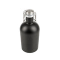 Personalized Matte Black Beer Growler - 64 oz.
