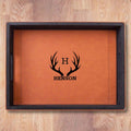 Personalized Rawhide Vegan Leather Serving Tray