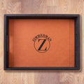 Personalized Rawhide Vegan Leather Serving Tray