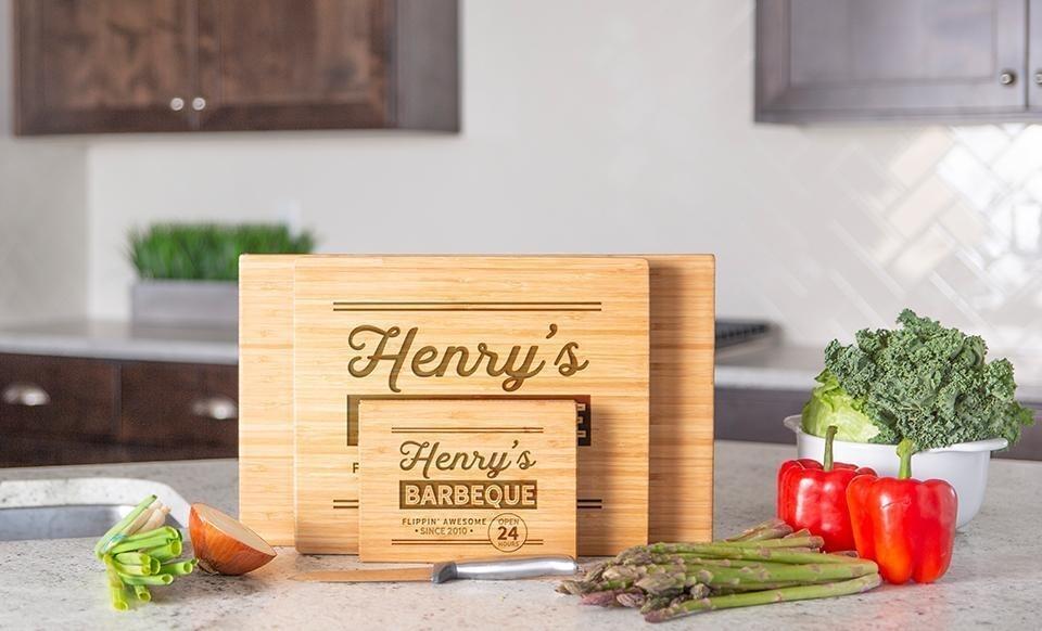 Personalized Bamboo Cutting Boards for Dad