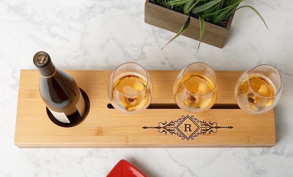 Personalized Wine Serving Tray