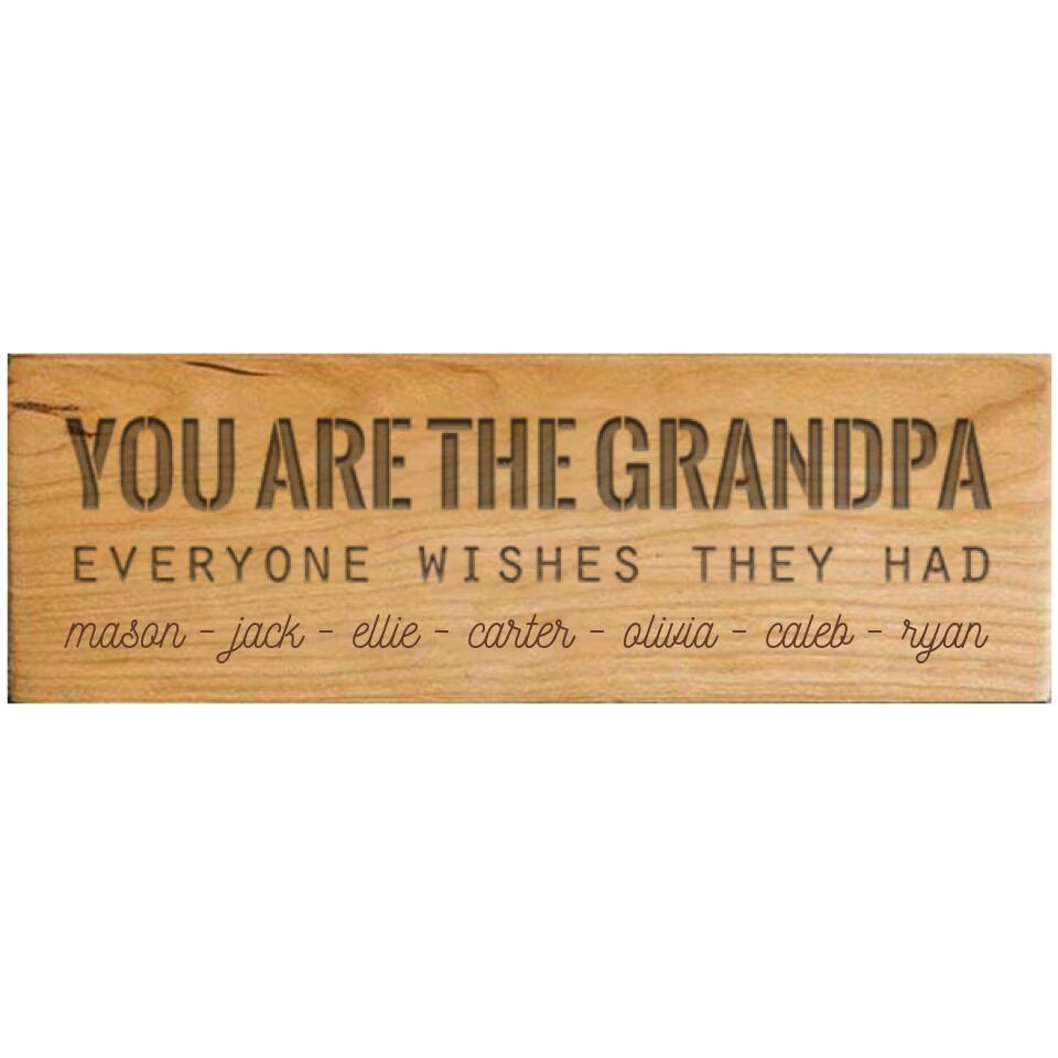 Personalized Wood Signs for Dad and Grandpa