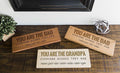 Personalized Wood Signs for Dad and Grandpa