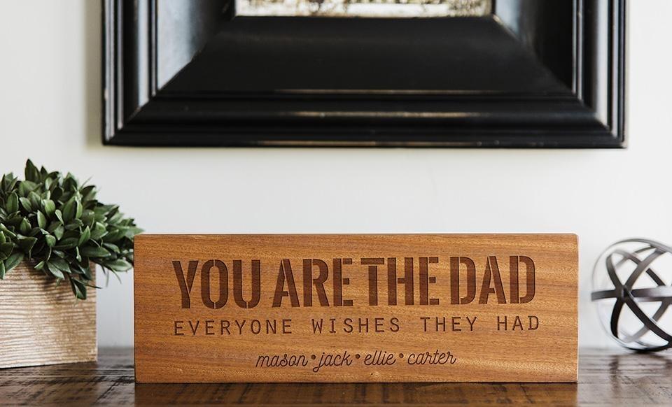 Personalized Wood Signs for Dad and Grandpa