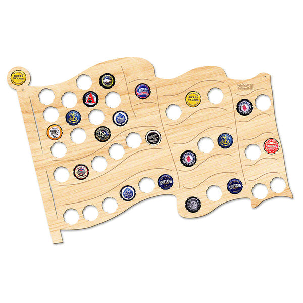 American Flag Bottle Cap Holder