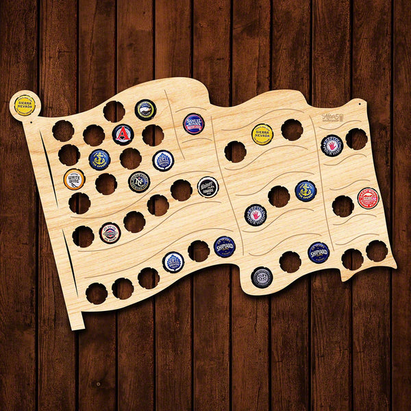 American Flag Bottle Cap Holder