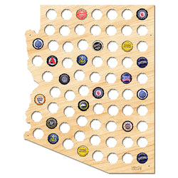Arizona Beer Cap Map - Large