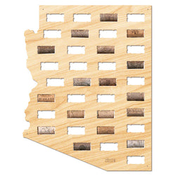 Arizona Wine Cork Map