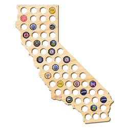 California Beer Cap Map - Large