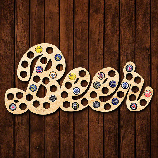 Drink Up Beer Cap Map