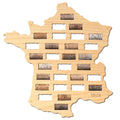 France Wine Cork Map