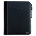 Personalized Borello Cedar Black Leather Writing Pad