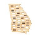 Georgia Wine Cork Map
