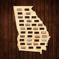Georgia Wine Cork Map