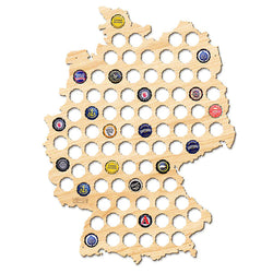 Beer Cap Map of Germany