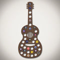 Acoustic Guitar Beer Cap Map