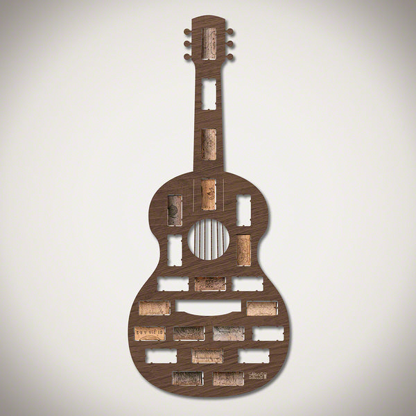 Guitar Wine Cork Holder