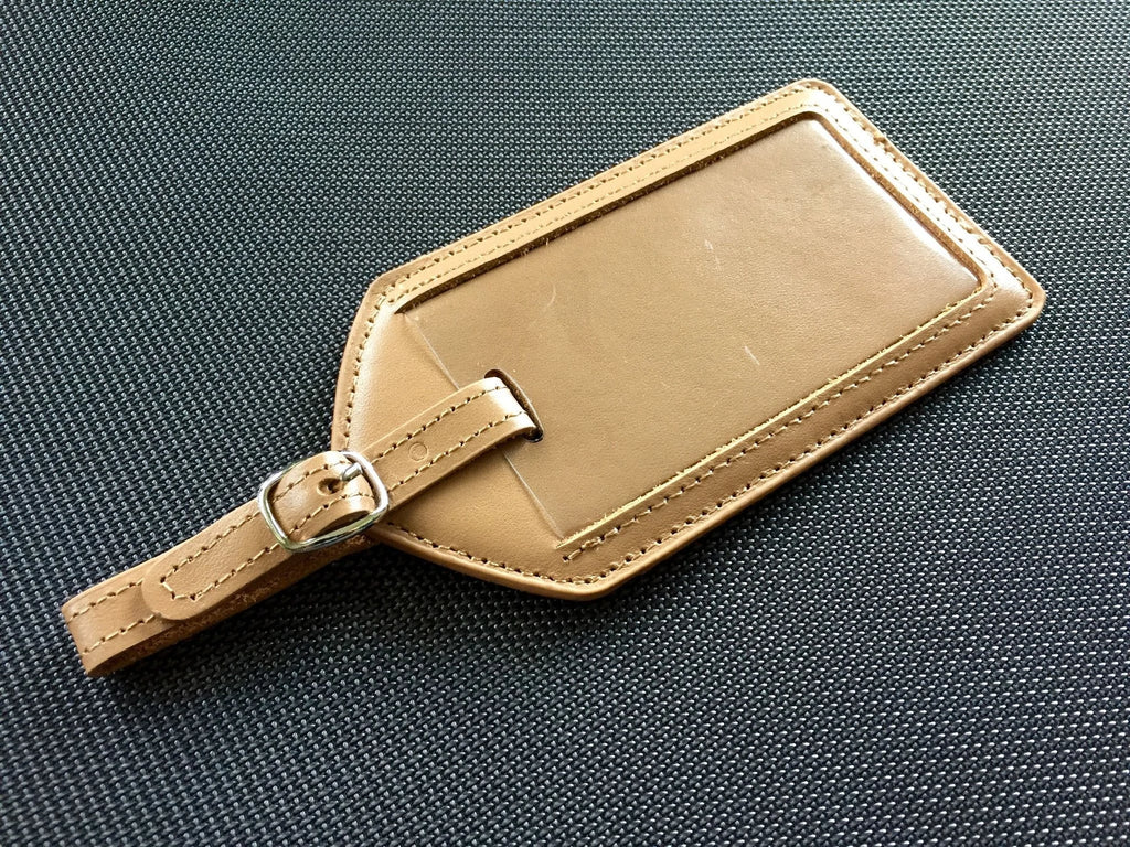 Genuine Leather Luggage Tag Cases
