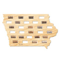 Iowa Wine Cork Map