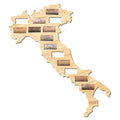 Italy Wine Cork Map