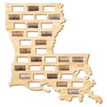 Louisiana Wine Cork Map