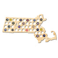 Massachusetts Beer Cap Map - Large