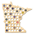 Minnesota Beer Cap Map - Large