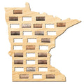 Minnesota Wine Cork Map