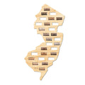 New Jersey Wine Cork Map