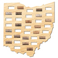 Ohio Wine Cork Map
