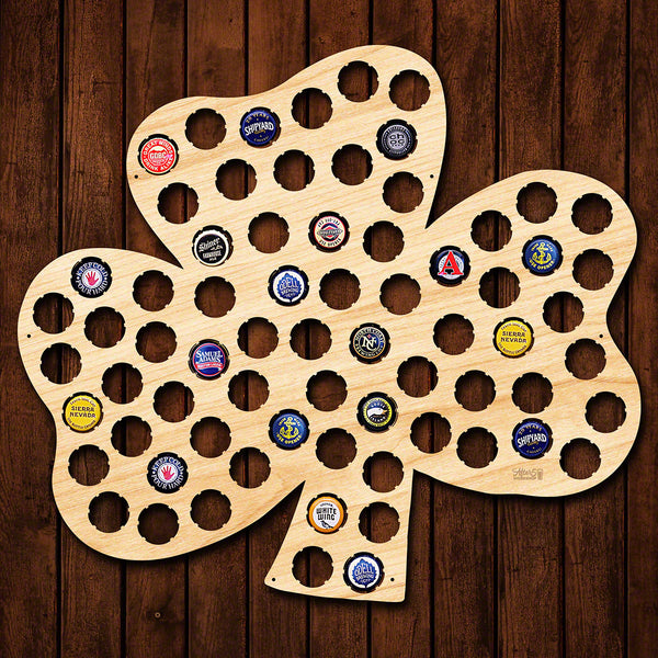 Shamrock Beer Cap Map