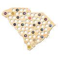 South Carolina Beer Cap Map - Large