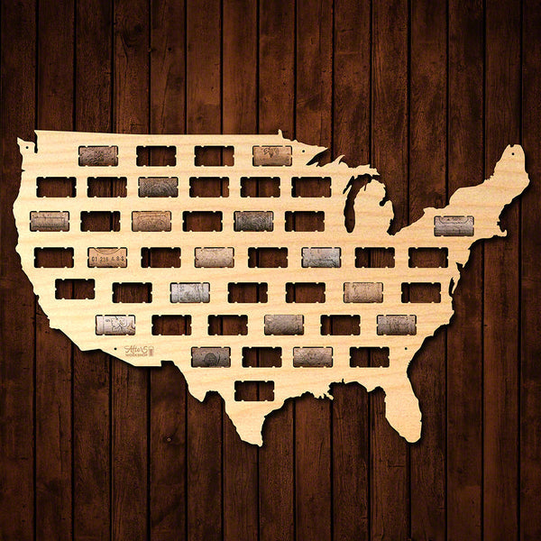 USA Wine Cork Map