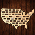 USA Wine Cork Map