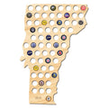 Vermont Beer Cap Map - Large