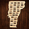 Vermont Wine Cork Map