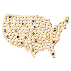 Beer Cap Map of USA - Giant XL