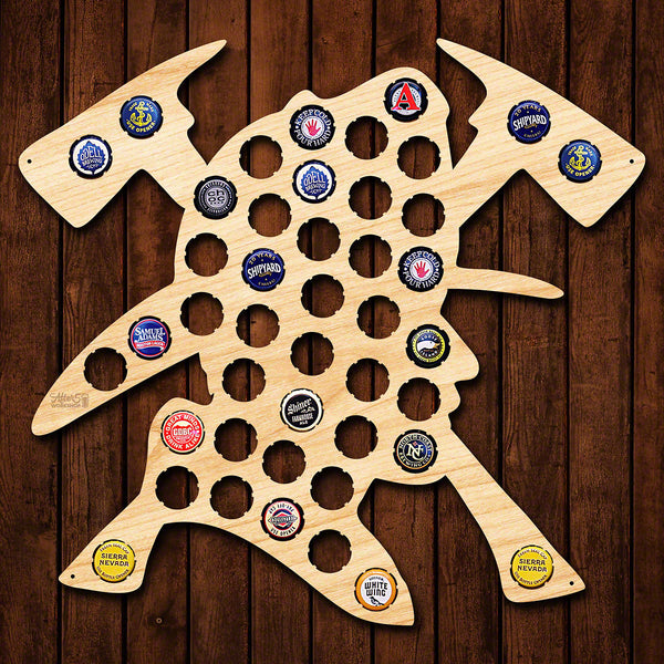 Brave Firefighter Beer Cap Map