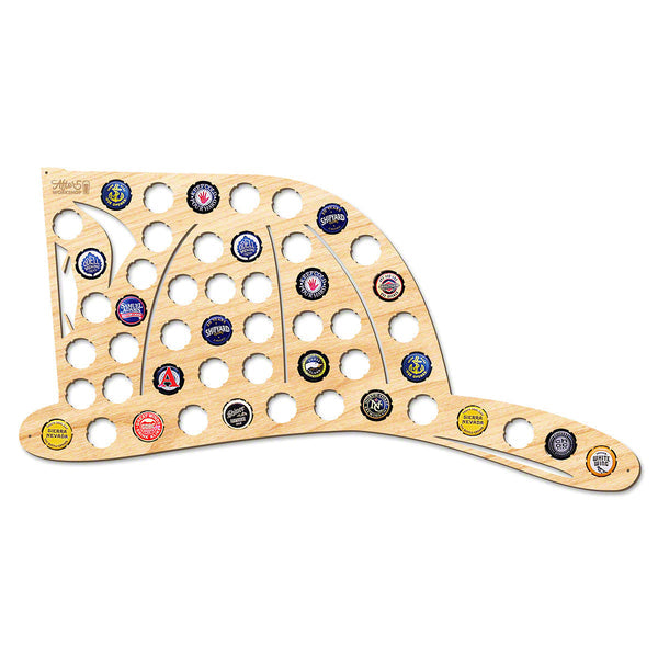 Firefighter Helmet Beer Cap Map