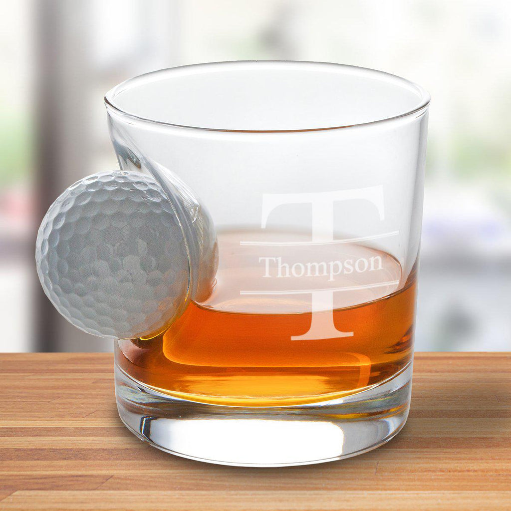 8 oz. Personalized Golf Ball Lowball
