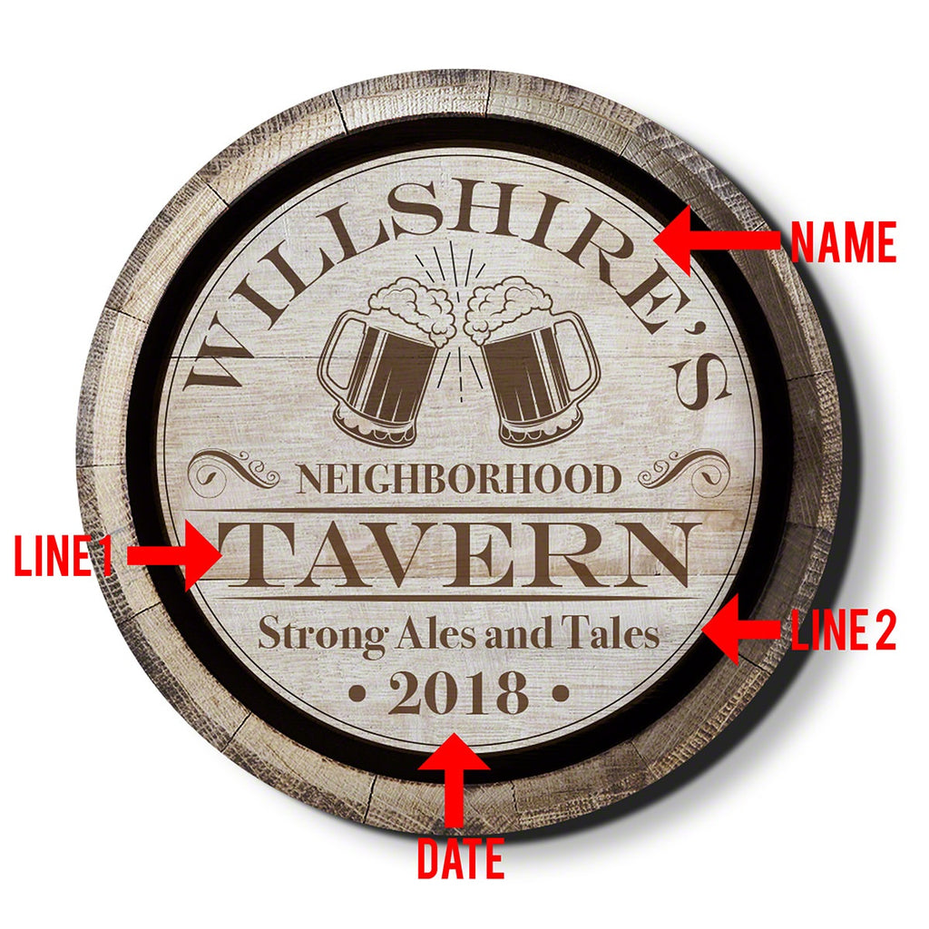 Ales and Tales Neighborhood Tavern Custom Sign