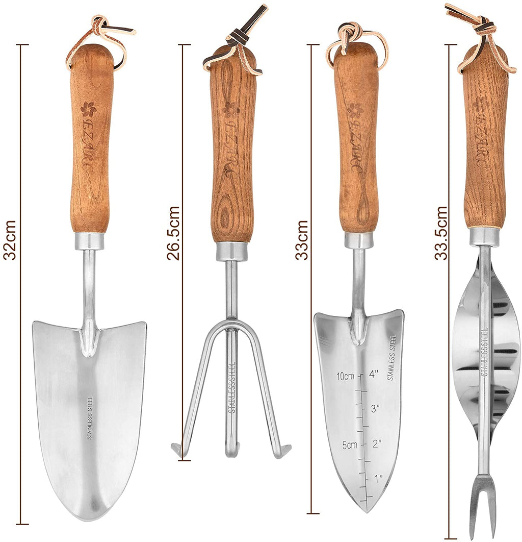 4 Pcs Heavy Duty Stainless Steel Gardening Kit