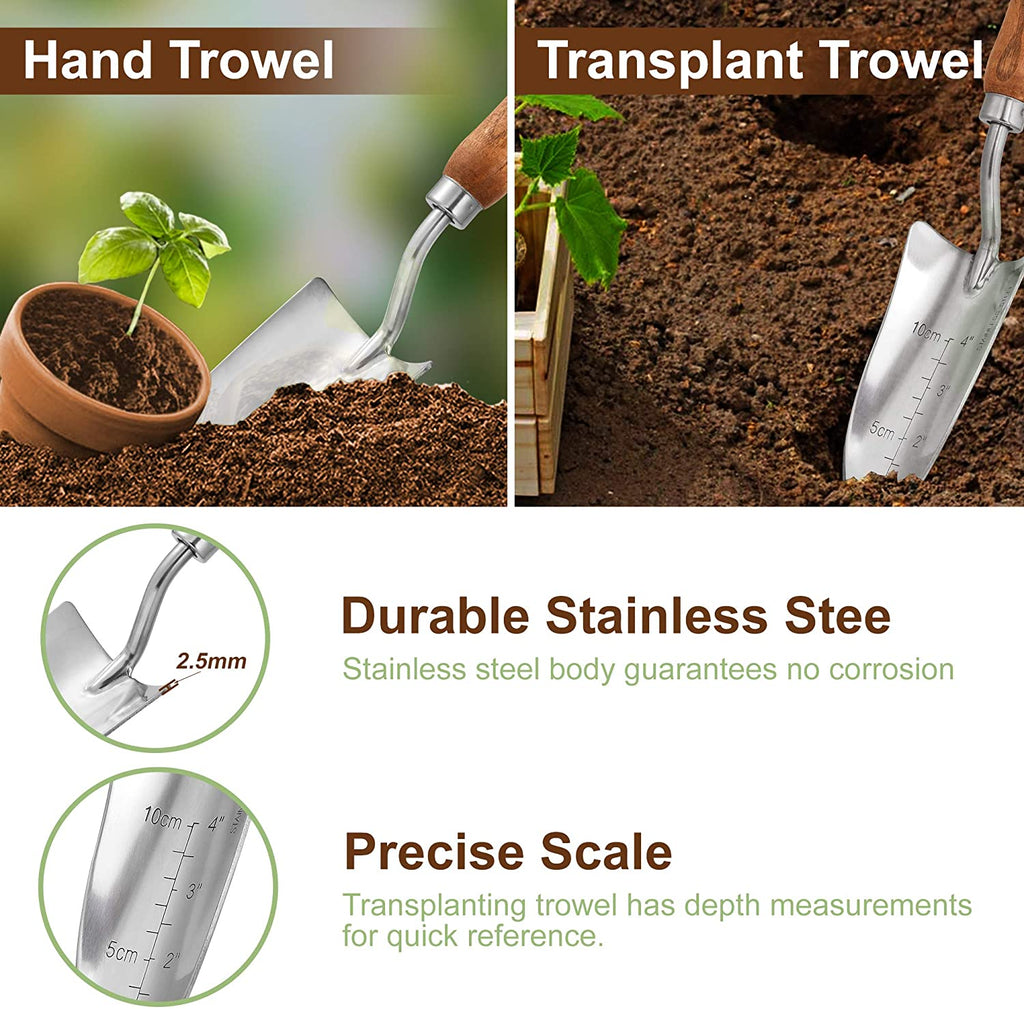 4 Pcs Heavy Duty Stainless Steel Gardening Kit