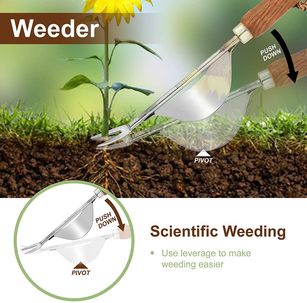 4 Pcs Heavy Duty Stainless Steel Gardening Kit