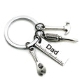 New Dad Letters Keychains