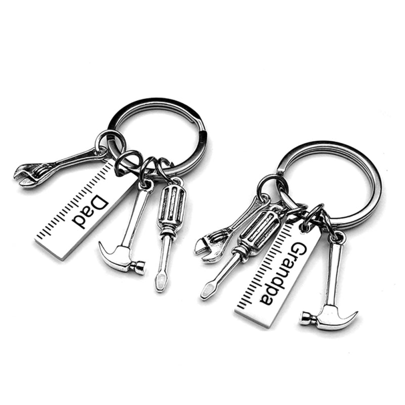 New Dad Letters Keychains