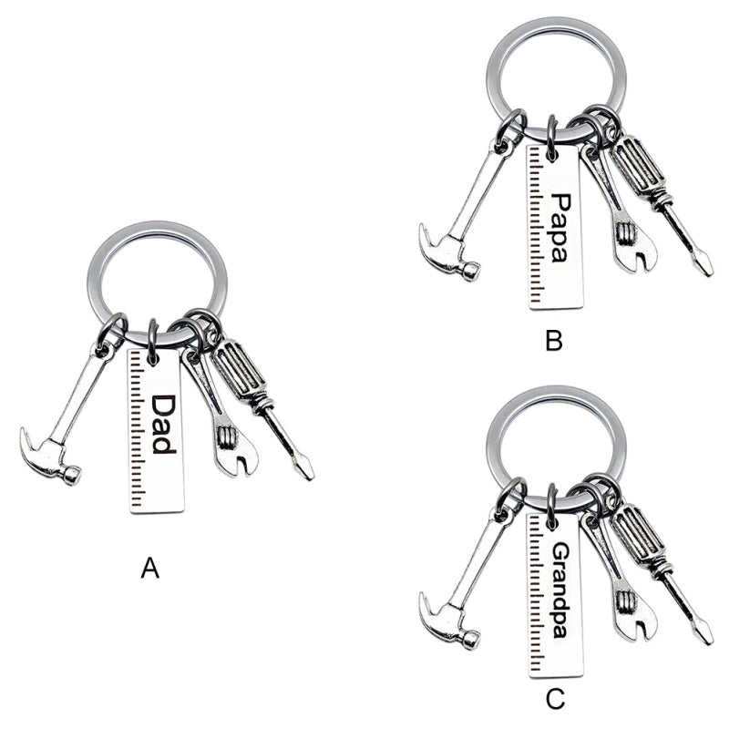 New Dad Letters Keychains