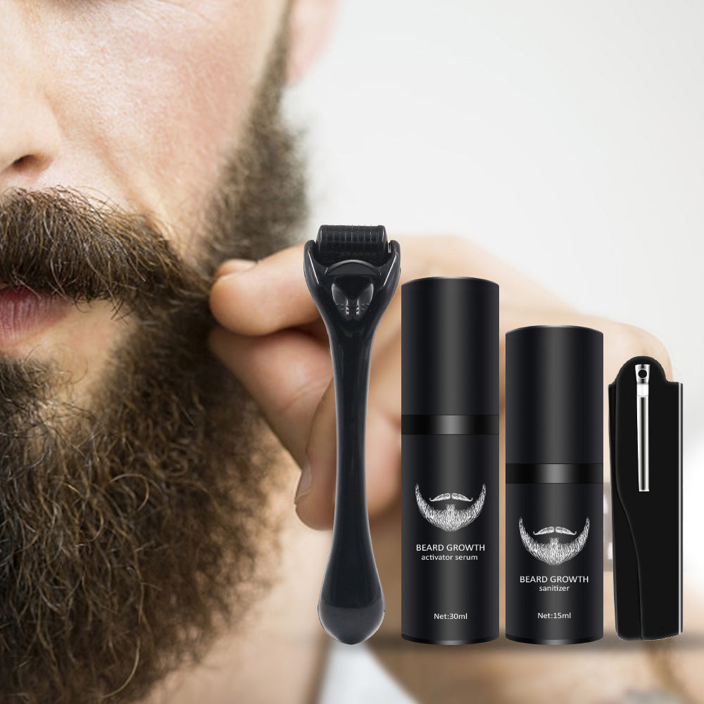 4 Pcs/Set Men Beard Growth Kit