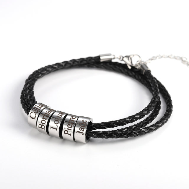 Personality Men Leather Braided Bracelet
