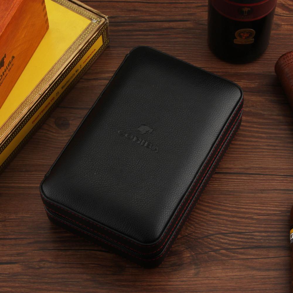 COHIBA Portable Cedar Wood Cigar Humidor